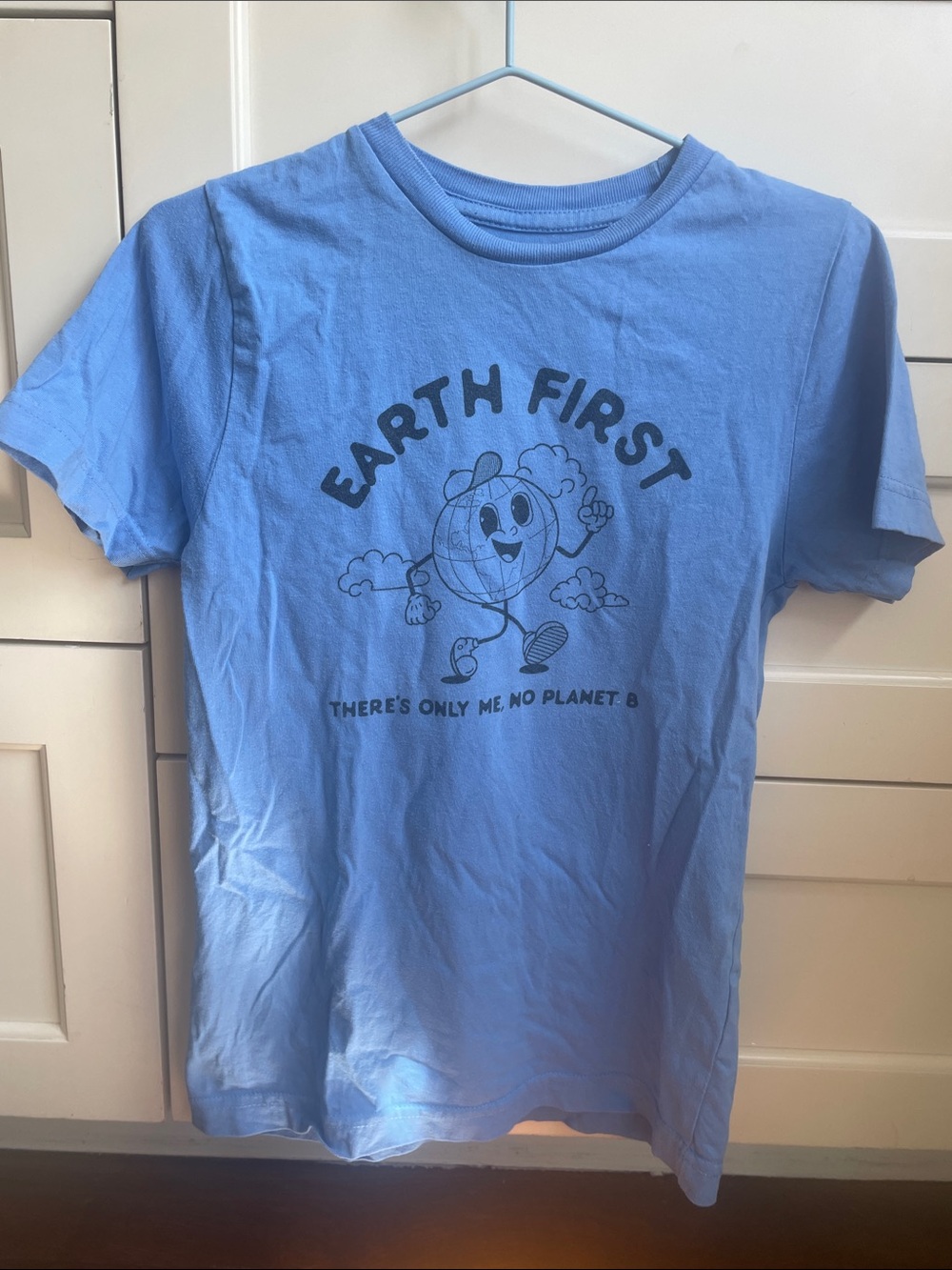 Kids Earth First Graphic Tee - Blue